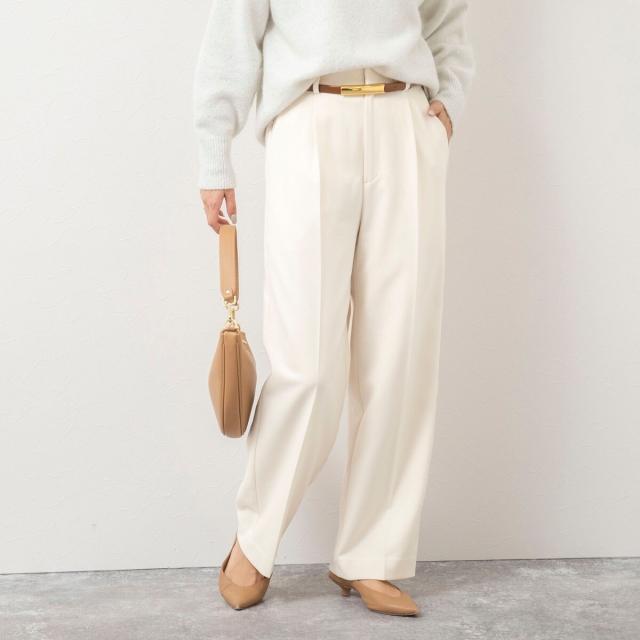 ノーリーズ(NOLLEY’S)/ウォッシャブルウール調サージワイドパンツの通販は