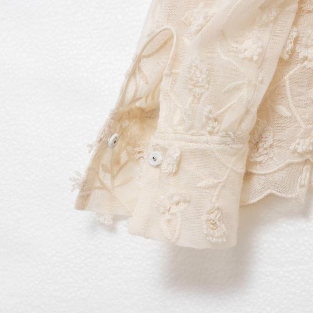 ノーリーズ（NOLLEY’S）/ウォッシャブルチュール刺繍衿付きブラウスの通販は