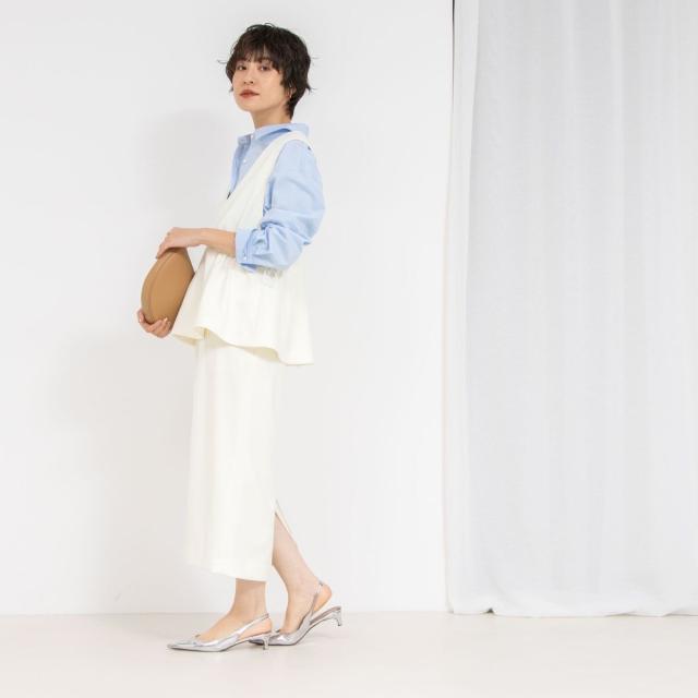 ノーリーズ（NOLLEY’S）/《セットアップ対応》ウォッシャブルニットジョーゼットタイトミディスカート