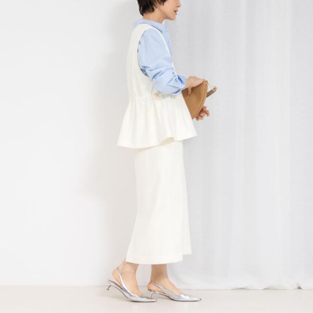 ノーリーズ（NOLLEY’S）/《セットアップ対応》ウォッシャブルニットジョーゼットタイトミディスカート