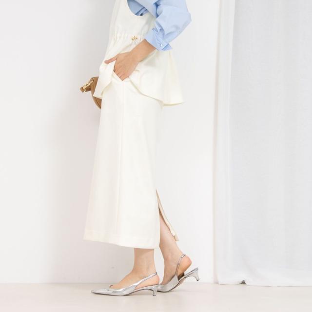 ノーリーズ（NOLLEY’S）/《セットアップ対応》ウォッシャブルニットジョーゼットタイトミディスカート