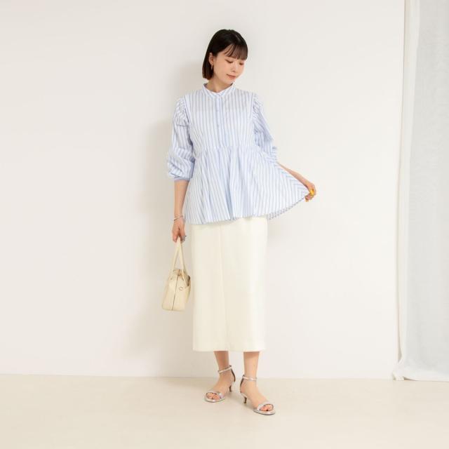 ノーリーズ（NOLLEY’S）/《セットアップ対応》ウォッシャブルニットジョーゼットタイトミディスカート