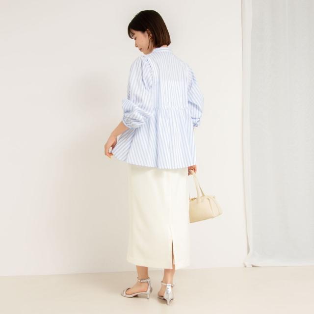 ノーリーズ（NOLLEY’S）/《セットアップ対応》ウォッシャブルニットジョーゼットタイトミディスカート