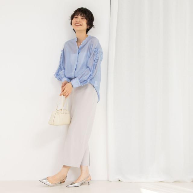 ノーリーズ（NOLLEY’S）/《セットアップ対応》ウォッシャブルニットジョーゼットタイトミディスカート