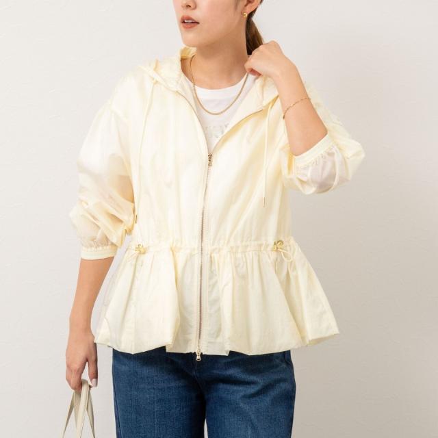 新品】パトリッツィアペペ♡フード×ジレ×ベージュ♡裏地も可愛い☆〜