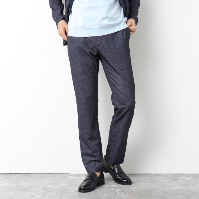 ノーリーズ（NOLLEY’S）/《ビジカジ/セットアップ対応》ドットサッカーストレッチパンツ 25SS