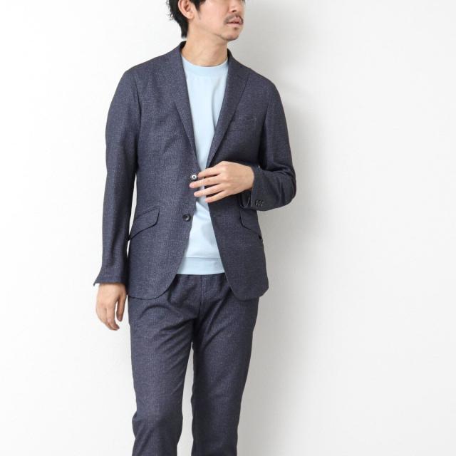 ノーリーズ（NOLLEY’S）/《ビジカジ/セットアップ対応》ドットサッカーストレッチパンツ 25SS