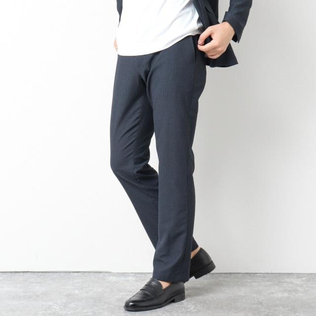 ノーリーズ（NOLLEY’S）/《ビジカジ/セットアップ対応》ドットサッカーストレッチパンツ 25SS