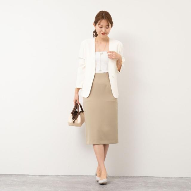 ノーリーズ（NOLLEY’S）/《セットアップ対応》ウォッシャブルツイルタイトスカート