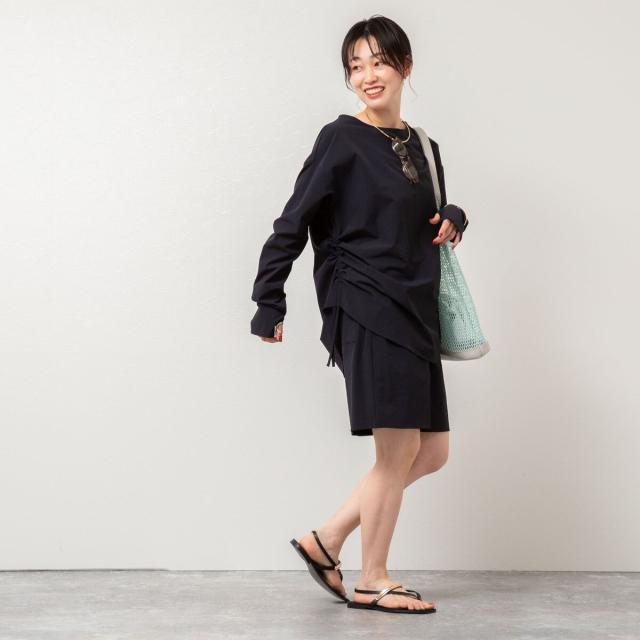 ノーリーズ（NOLLEY’S）/《高機能/セットアップ対応》ウォッシャブルラッシュガードボートネックシャツ