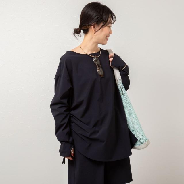 ノーリーズ（NOLLEY’S）/《高機能/セットアップ対応》ウォッシャブルラッシュガードボートネックシャツ