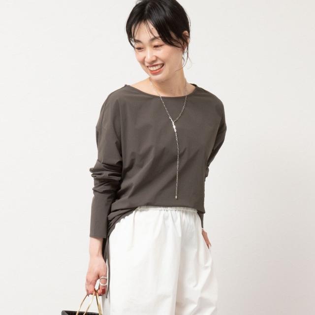 ノーリーズ（NOLLEY’S）/《高機能/セットアップ対応》ウォッシャブルラッシュガードボートネックシャツ