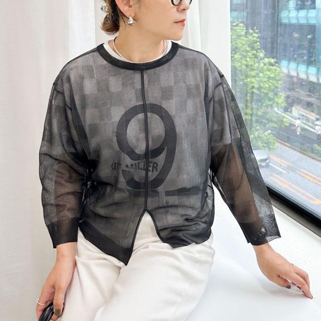 ノーリーズ（NOLLEY’S）/《手洗い可能》シアーブロックチェック2WAYクルーネックカーディガン