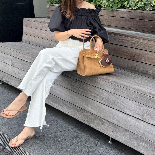 ノーリーズ（NOLLEY'S）/【SINBONO/シンボノ】 スエードコンビトート