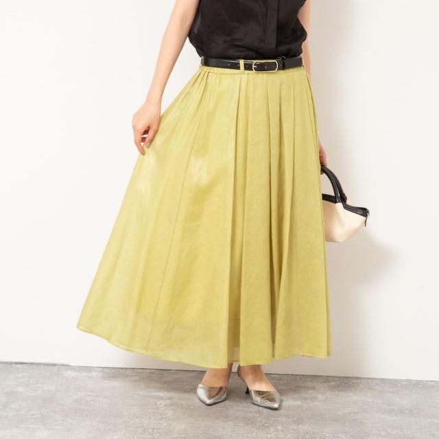 NOLLEY's/ ウォッシャブルシアーダンボールタックスカート NOLLEY'S（ノーリーズ）の「ウォッシャブルシアーダンボール