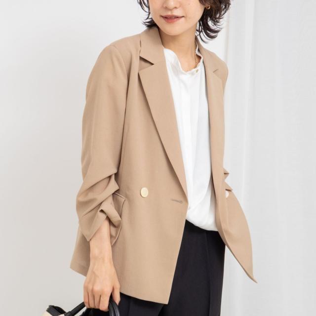 ノーリーズ（NOLLEY’S）/ウォッシャブルエコボイルテーラードジャケット