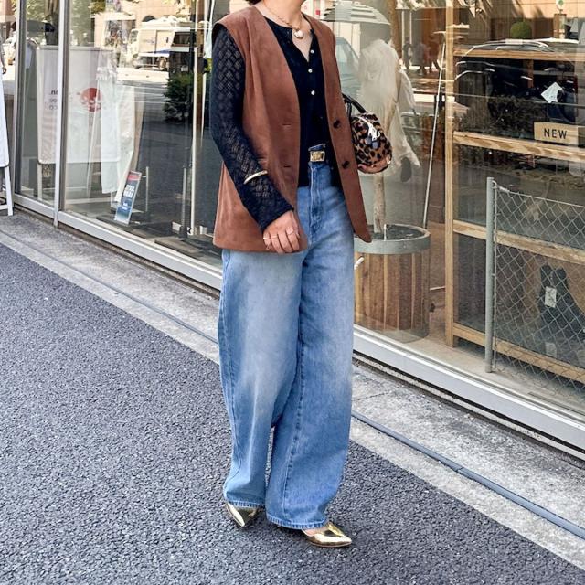 ノーリーズ（NOLLEY'S）/【RM denim】ソフトルーズストレートデニムの