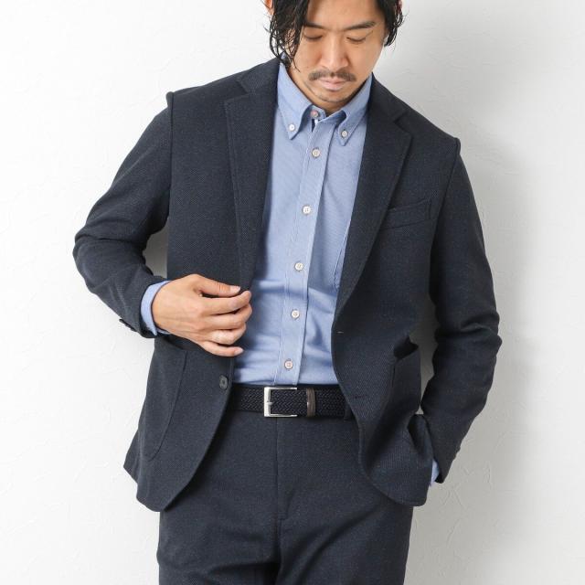 ノーリーズ（NOLLEY’S）/《ビジカジ/セットアップ対応》【尾州】先染めハニカムイージーJK 25AW