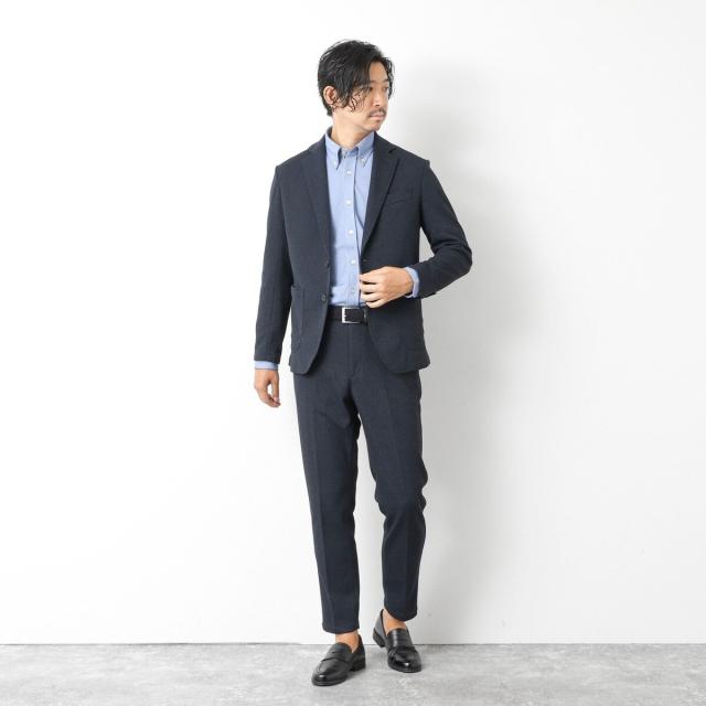 ノーリーズ（NOLLEY’S）/《ビジカジ/セットアップ対応》【尾州】先染めハニカムイージーJK 25AW