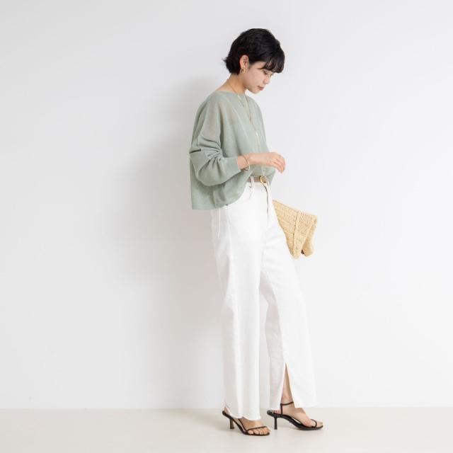 ノーリーズ（NOLLEY’S）/《手洗い可能》ドライメッシュショートプルオーバーニット