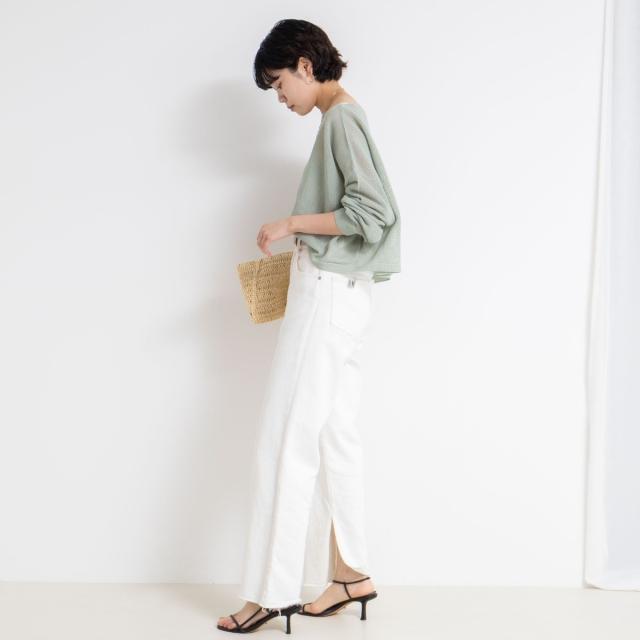 ノーリーズ（NOLLEY’S）/《手洗い可能》ドライメッシュショートプルオーバーニット