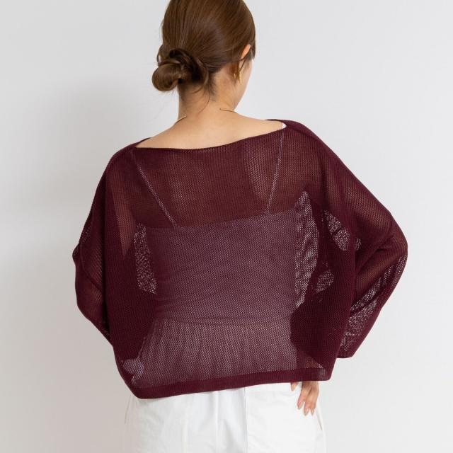 ノーリーズ（NOLLEY’S）/《手洗い可能》ドライメッシュショートプルオーバーニット