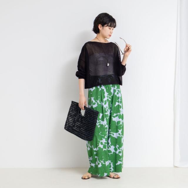 ノーリーズ（NOLLEY’S）/《手洗い可能》ドライメッシュショートプルオーバーニット