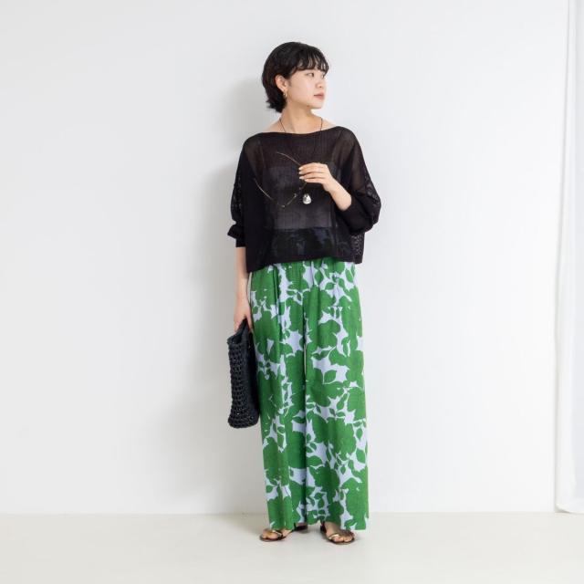 ノーリーズ（NOLLEY’S）/《手洗い可能》ドライメッシュショートプルオーバーニット