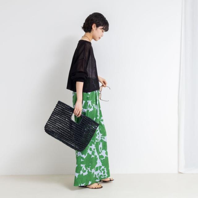 ノーリーズ（NOLLEY’S）/《手洗い可能》ドライメッシュショートプルオーバーニット