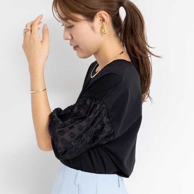 新品タグ付き】NOLLEY'S sophi ウォッシャブルドットスカート36