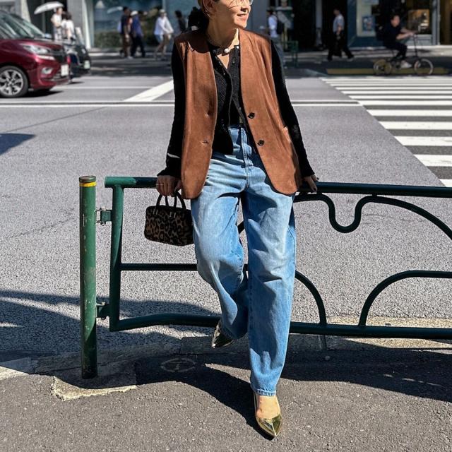 ノーリーズ（NOLLEY’S）/《セットアップ対応》ストレッチスエードベルテッドジレ