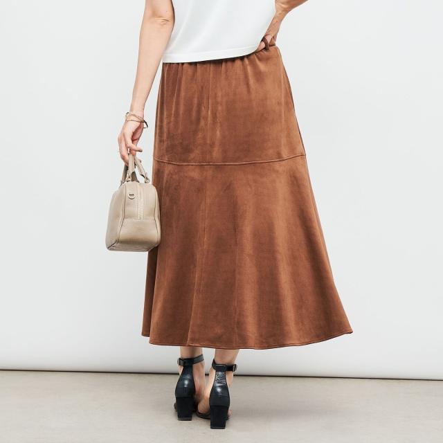 ノーリーズ（NOLLEY’S）/《セットアップ対応》ウォッシャブルストレッチスエードフレアスカート