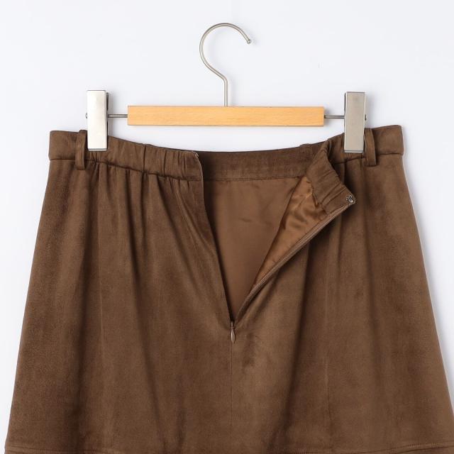 ノーリーズ（NOLLEY’S）/《セットアップ対応》ウォッシャブルストレッチスエードフレアスカート