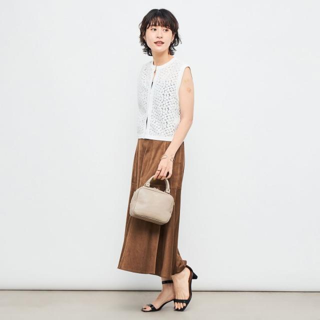 ノーリーズ（NOLLEY’S）/《手洗い可能》フラワー刺繍生地ベスト