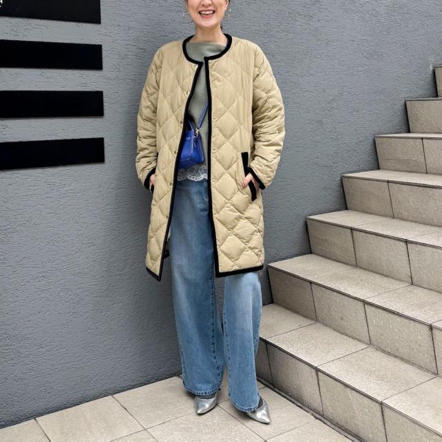 ノーリーズ（NOLLEY'S）/【TAION×LIMONTA】別注ベロアパイピングロング