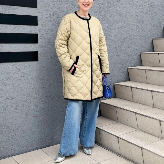 ノーリーズ（NOLLEY'S）/【TAION×LIMONTA】別注ベロアパイピングロング