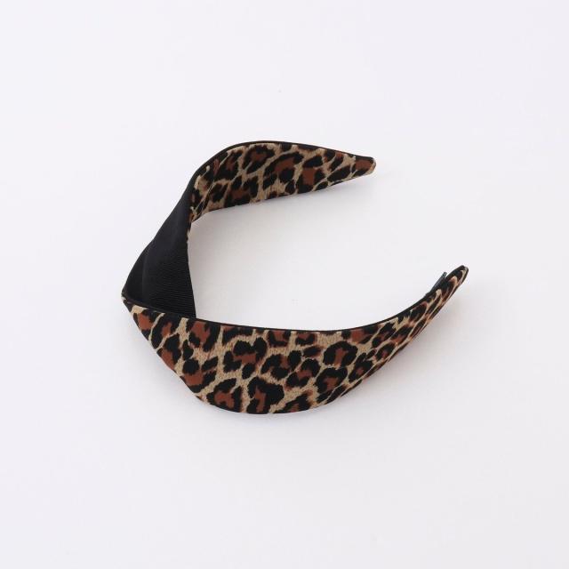 ノーリーズ（NOLLEY’S）/【JENNIFER OUELLETTE/ジェニファーオレット】レオパードｘムジ3wayカチューシャ
