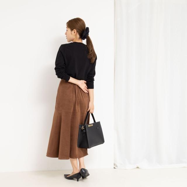 ノーリーズ（NOLLEY’S）/《手洗い可能》《アンサンブル対応》天竺クルーネックカーディガン