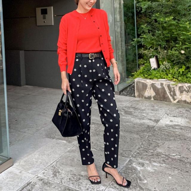 ノーリーズ（NOLLEY’S）/《手洗い可能》《アンサンブル対応》天竺クルーネックカーディガン