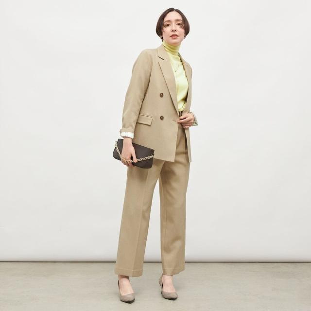 ノーリーズ（NOLLEY’S）/《セットアップ対応》ウォッシャブルウール調ストレッチダブルジャケット