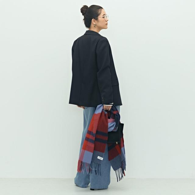 ノーリーズ（NOLLEY’S）/《セットアップ対応》ウォッシャブルウール調ストレッチダブルジャケット