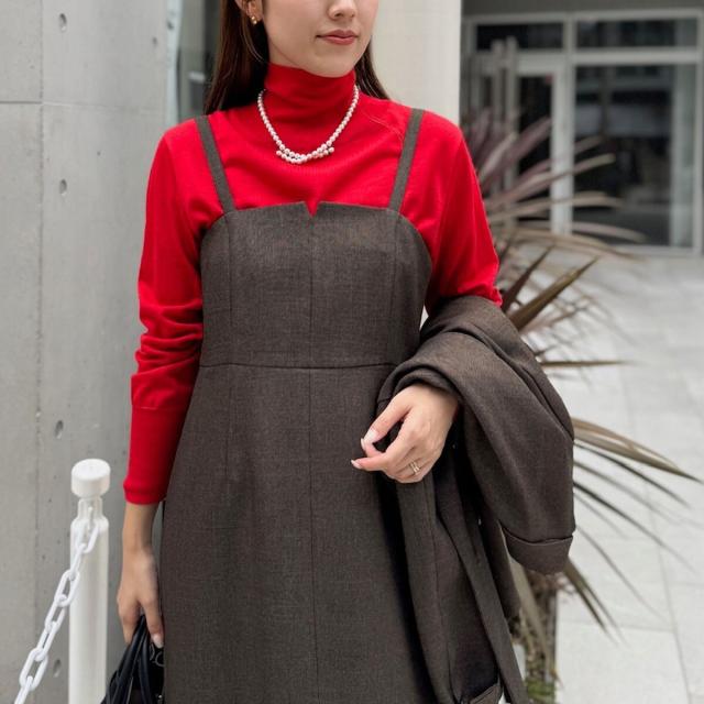 ノーリーズ（NOLLEY’S）/《手洗い可能》《アンサンブル対応》18G天竺ハイネックプルオーバーニット