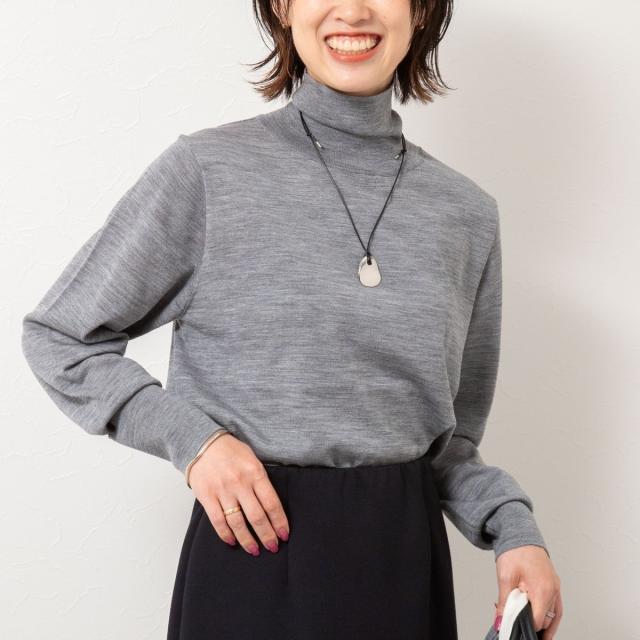 ノーリーズ（NOLLEY’S）/《手洗い可能》《アンサンブル対応》18G天竺ハイネックプルオーバーニット