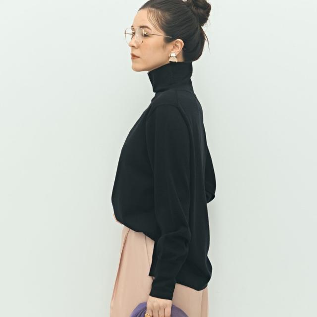 ノーリーズ（NOLLEY’S）/《手洗い可能》《アンサンブル対応》18G天竺ハイネックプルオーバーニット