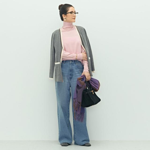 ノーリーズ（NOLLEY’S）/《手洗い可能》《アンサンブル対応》18G天竺ハイネックプルオーバーニット