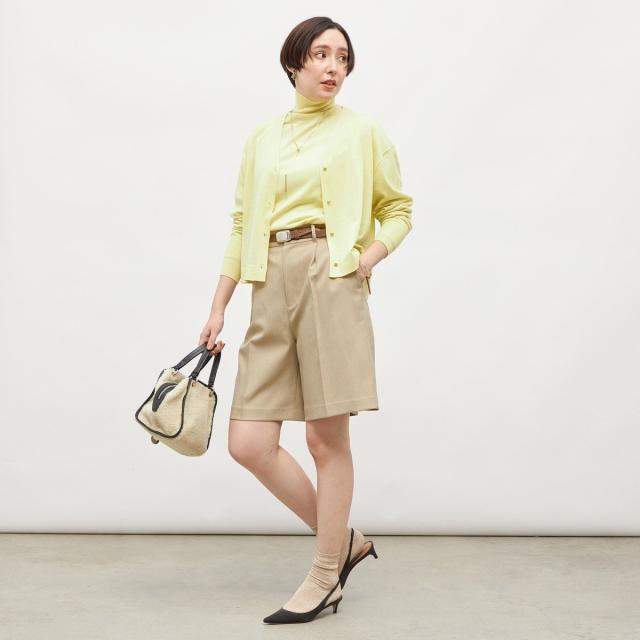 ノーリーズ（NOLLEY’S）/《手洗い可能》《アンサンブル対応》18G天竺ゆったりVネックカーディガン