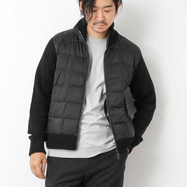 ノーリーズ グッドマン（NOLLEY’S goodman）/【TAION/タイオン】別注HI NECK DOWN JKT WITH SLEEVE KNIT 25