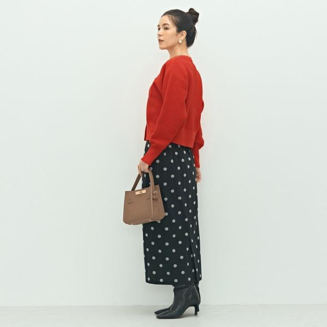 ノーリーズ（NOLLEY’S）/《手洗い可能》鹿の子編みクルーネックカーディガン