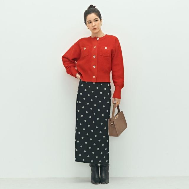 ノーリーズ（NOLLEY’S）/《手洗い可能》鹿の子編みクルーネックカーディガン