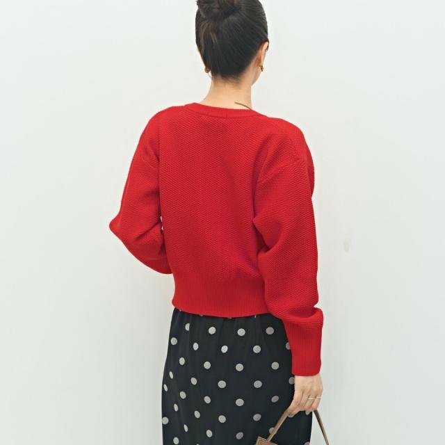 ノーリーズ（NOLLEY’S）/《手洗い可能》鹿の子編みクルーネックカーディガン